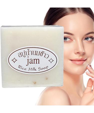Rice Milk Soap Bar Thai Rice Soap Thai Rice Milk Soap Collag en Milk Whitening Soap Collage n Milk Whitening Soap For Hand Face Body Moisturizing Handmade Thai Rice Soap - Buy Online on GoSupps.com