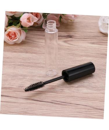 PLAFOPE 4pcs Eyelash Brush Tube Mascara Tube with Wand Black Lid Empty Eyelash Tube Lip Gloss Tubes - Buy Online on GoSupps.com