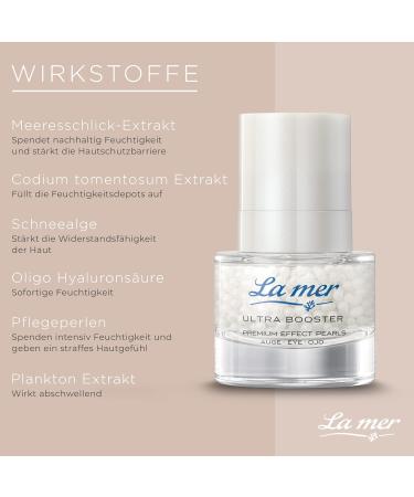 La mer Ultra Booster Premium Effect Pearls Eye - Regenerating Eye Cream Against Puffiness and Dark Circles - Smooths Wrinkles - For Intense Moisture and Cooling Instant Effect - 15 ml - Buy Online on GoSupps.com