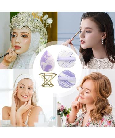 Sponge Powder Puff - Powder Puff Sponge Blender Soft Face Puff with Holder Multi-purpose Beauty Blenders Set for Dry and Wet Use Makeup Puff for Liquid Foundation Bb Cream - Buy Online on GoSupps.com