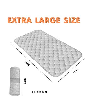 Waterproof Changing Pad Liners 26 x 13 - Hypoallergenic & Reusable - 3 Pack Portable Baby Diaper Change Mat - Gray - Buy Online on GoSupps.com