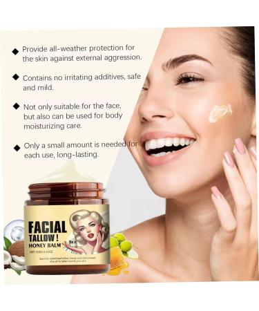 Gcroet 2Pcs Whipped Tallow and Honey Balm 120g Beef Tallow Moisturizer for Face and Body Sensitive Skin Cream with Vitamin E Fragrance Free. - Buy Online on GoSupps.com