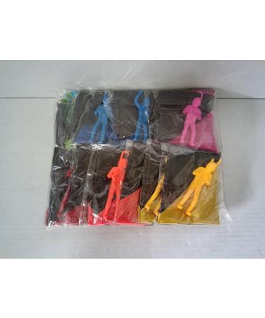 12 Pieces Parachutist Toy Set | Outdoor Hand-Throw Parachute Toys for Kids | Perfect Birthday Party Favors - Buy Online on GoSupps.com