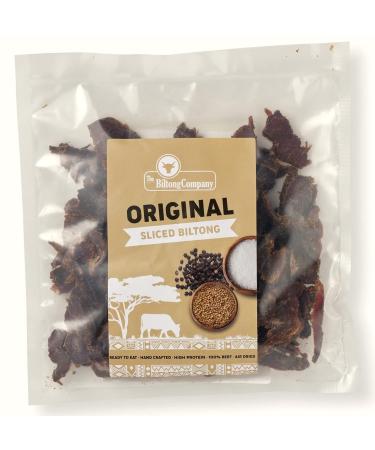 Biltong Slices 250g - Naturally Piquant High Protein Beef Biltong | Keto-Friendly Dried Meat Snack from The Biltong Company - Buy Online on GoSupps.com