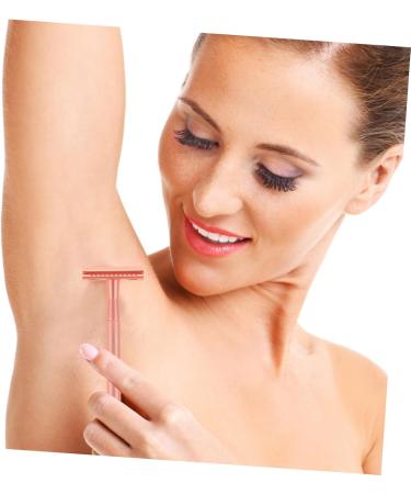 Frcolor 5 Manual Lady Razor - Women's Double-Edged Shaver with Zinc Alloy Head | Wet & Old-Fashioned Design for Smooth Shaving - Buy Online on GoSupps.com