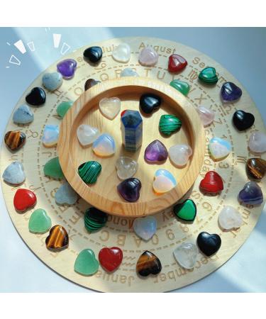 Xiannvxi 80pcs Natural Gemstone Heart Set | Crystal Heart Stones for Love & Chakra | Cute Room Decor - Buy Online on GoSupps.com