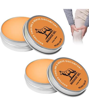 Neuro Balm Joint & Muscle Soothing Cream Natural Nerve & Joint Support Balm Fast-Acting Herbal Formula for Tingling Burning & Stiffness Pain Relief Daily Body Care (2Pcs)