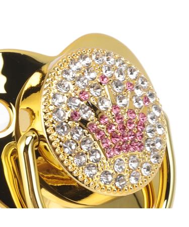 Ultra-Light BPA-Free Baby Pacifier with Rhinestone Crown | Soft Bling Silicone for Newborns 6-18 Months - Buy Online on GoSupps.com