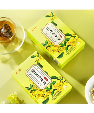 Oolong Tea Bags 66g/ 2.3oz 22 Count Osmanthus Oolong Tea Bags Dried Flavored Herbal Tea Thirst Quenching Tea Natural Refresh Green Tea for Relax - Buy Online on GoSupps.com