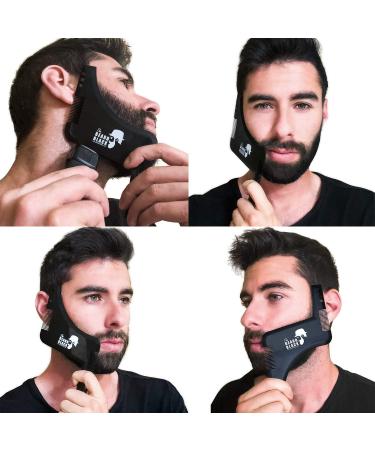 BEARD BLACK Beard Shaping & Styling Tool with Inbuilt Comb - Perfect for Beard Trimmer or Razor - Premium Quality - Buy Online on GoSupps.com