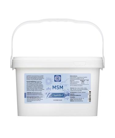 KALA HEALTH OPTIMSM MSM powder without additives 5kg - methylsulfonylmethan sulfur powder dietary supplement - organic sulfur for joints skin hair & nails - laboratory test 5 kg (1 Pack)