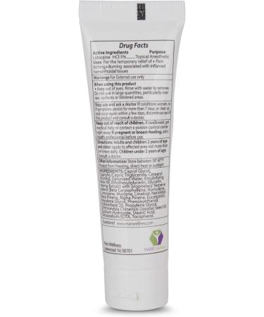 MARS WELLNESS 5% Lidocaine Hemporrhoid Ointment Cream - Maximum Strength with Hemp Oil for Hemorrhoid Relief - 1oz (Pack of 2) - Buy Online on GoSupps.com