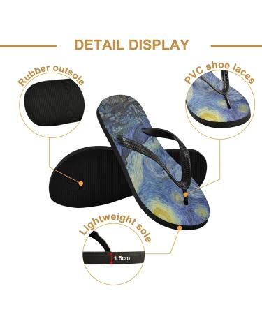 Buy Mnsruu Galaxy Nebula Flip Flops | Outer Space Cloud Sandals for Men & Women - Perfect for Home Spa Travel - Buy Online on GoSupps.com