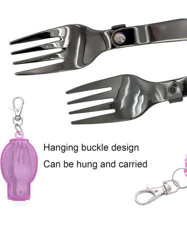 Folding Fork and Spoon Set with Storage Cases - Portable Cutlery for Travel, Camping, Outdoors - Thermos Picnic Utensils - Buy Online on GoSupps.com