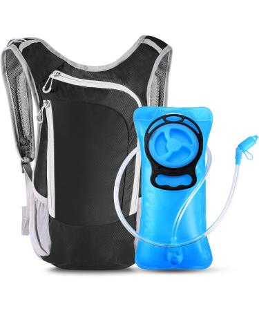 2L Hydration Pack Backpack for Running, Hiking & Cycling | Insulated Water Pack for Men & Women - Black - Buy Online on GoSupps.com