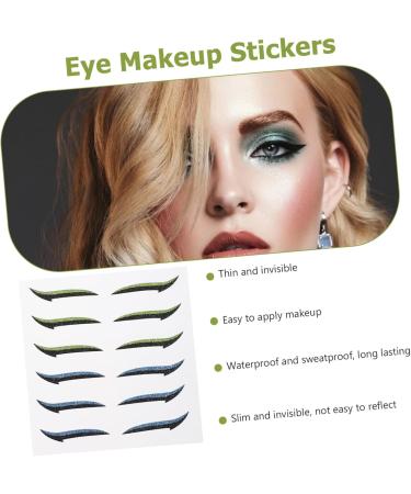 Ipetboom 12 Pairs Glitter Eyeliner Invisible Eyelid Tapes Flash Tape Eye Makeup Stickers Miss Eyes Skin Patch - Buy Online on GoSupps.com
