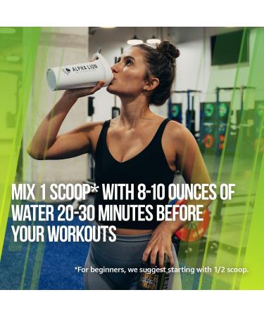 ALPHA LION Superhuman Extreme High Stim Pre Workout Powder Beta Alanine L-Taurine & 356mg Tri-Source Caffeine for Sustained Energy Nitric Oxide & Citrulline for Pump (21 Servings Sour Gummy Bear) - Buy Online on GoSupps.com