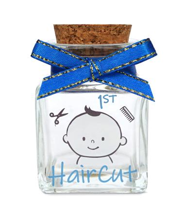 HAMUIERS First Haircut Keepsake Holder, First Curl Keepsake Box for Kids Baby Keepsake Box Baby Shower for Babies to Keep The Childhood Memory - Boy
