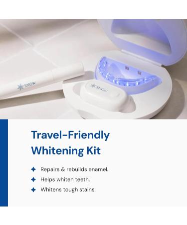 Snow Diamond Wireless LED Teeth Whitening Kit | Enamel Safe Dental Care & Hygiene | Achieve a Bright Smile with Portable Whitening | 2 Month Supply - Buy Online on GoSupps.com