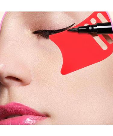 Eyeliner Stencil Silicone Mascara Stencil 4 Piece Brush Easy Application Perfect Fit for Travel - Buy Online on GoSupps.com