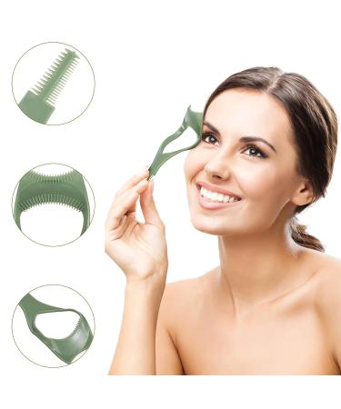FOMIYES 3Pcs Mascara Shield Guards - 3 in 1 Eyelash Applicator Tool for Women & Girls - Perfect Upper & Lower Lash Protection - Green - Buy Online on GoSupps.com
