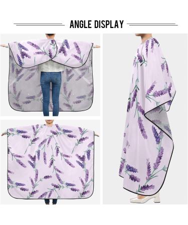Buy Waterproof Barber Cape - Lavender Purple & Cheetah Haircut Bib for Men & Women | Unisex Hair Cutting Cape - Fast Worldwide Shipping - Buy Online on GoSupps.com