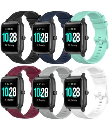 6-Pack Veryfitpro Smart Watch Bands - Replacement Silicone Straps for ID205, ID215G, ID205U - Multicolor Options for Men and Women - Buy Online on GoSupps.com