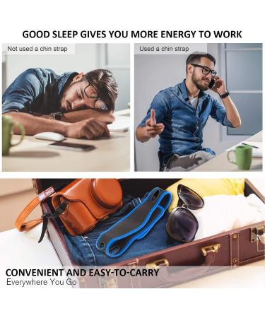 Anti Snoring Chin Strap | Adjustable Stop Snoring Device for Better Sleep | Effective Snore Reduction for Men & Women (Blue - Buy Online on GoSupps.com