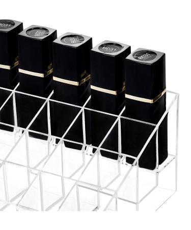 36-Space Acrylic Lipstick Organizer - HBlife Clear Makeup Display Stand for Lipsticks & Brushes - Buy Online on GoSupps.com