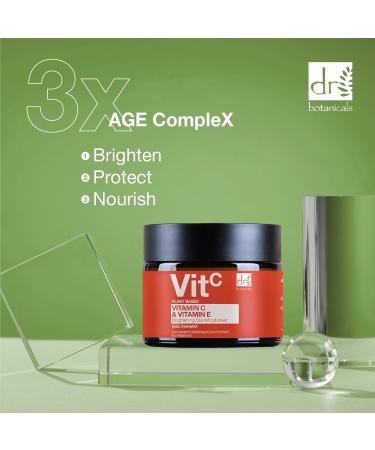 Dr Botanicals Vitamin C & E Brightening Duo Moisturizer - Anti-Aging Formula for Radiant Skin | 2.0 Fl Oz - Brighten & Protect Day and Night - Buy Online on GoSupps.com