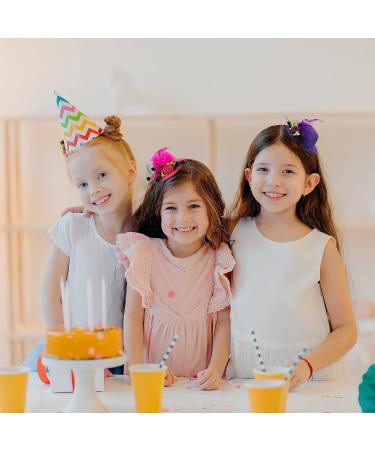 Gadpiparty Mini Hat Hair Clips - 12 Pcs Small Top Hat Fascinator Barrettes for Kids, Toddler Party Costume Accessory - Buy Online on GoSupps.com