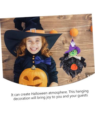 HOMSFOU 1 Pc halloween puppet ornaments halloween home decor halloween decorations light house decorations for home ghost decor halloween pumpkin decorations scarecrow ornaments household Black 34x33x3cm - Buy Online on GoSupps.com