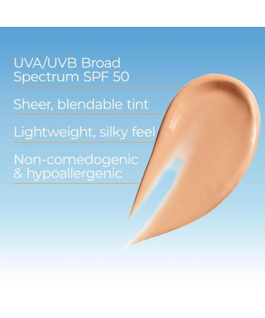 Eucerin Sun Tinted Age Defense Face Sunscreen Lotion SPF 50 with Hyaluronic Acid Tinted Sunscreen for Face Blendable Tint for All Skin Tones Non Comedogenic and Hypoallergenic 2.5 Fl Oz Bottle - Buy Online on GoSupps.com