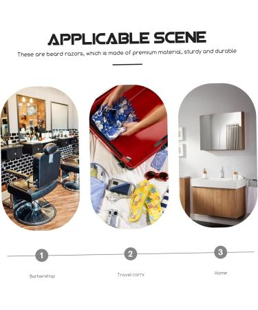 Fomiyes Bamboo Grip Manual Beard Shaver - 4-Piece Double-Edged Razor for Body & Back Hair Removal - Buy Online on GoSupps.com