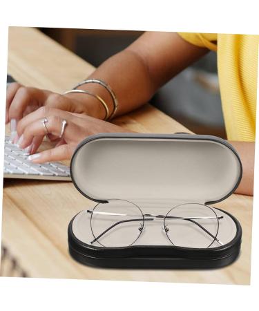 Solustrie Double-Layer Glasses Case - Travel Eyewear Storage for Contact Lenses & Glasses | Large Decorative Lensetui - Buy Online on GoSupps.com