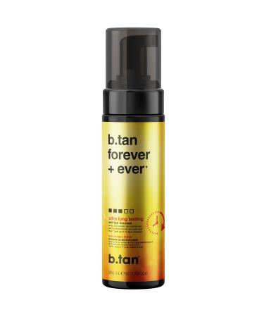 b.tan Ultra Long Lasting Self Tanner | b.tan Forever & Ever - Lasts Up to 11 Days, Fast Self Tanning, 1 Hour Sunless Tanner Mousse, No Fake Tan Smell, No Added Nasties, Vegan, Cruelty Free, 6.7 Fl Oz