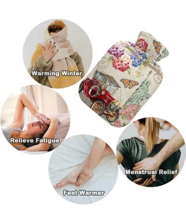 Buy Naanle Butterfly Freedom 1L Heat Bottle Transparent Hot Water Bottle for Pain Relief & Therapy | Ideal for Bed Hand Foot Heat Relief - Buy Online on GoSupps.com