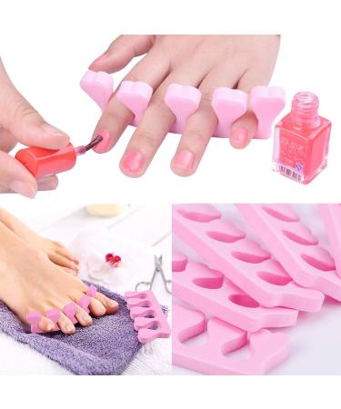 60 PCS Soft Sponge Toe Separators for Manicure & Pedicure - Nail Art Dividers for Toe & Finger Relaxation - Buy Online on GoSupps.com
