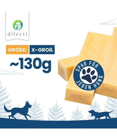 Natural Cheese Chewing Bones for Dogs - Durable Tasty XL 3-Pack | Long-Lasting Chews - Buy Online on GoSupps.com