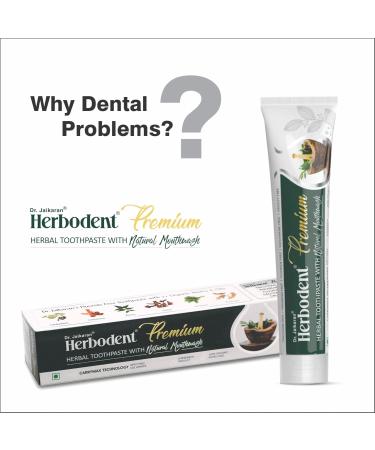 Herbodent Premium Toothpaste - 21 Herbal Formula for Strong Teeth & Healthy Gums | Neem Clove Cinnamon Cardamom | Natural Mouthwash Paraben-Free Fluoride-Free | 4 x 3.53 Oz - Buy Online on GoSupps.com