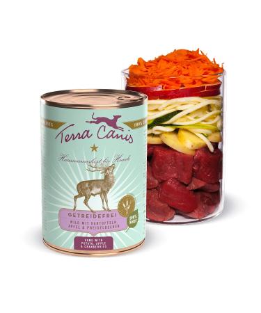 Terra Canis wild potato apple & cranberry - grain -free wet food 400g i premium dog food in 100% food quality of all raw materials I rich & healthy low -allergic & gluten -free 400 g (1 Pack)