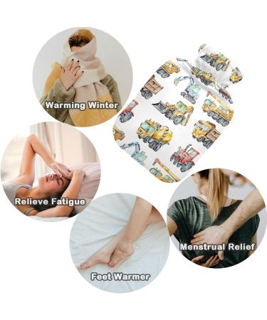 Naanle Watercolor Truck Heat Bottle with Cover | 1L Hot Water Bottle for Pain Relief & Cold Therapy | Perfect for Hand & Feet | Transparent Design - Buy Online on GoSupps.com