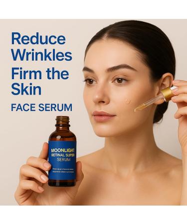  Nuvilo Retinal face serum - Retinaldehyde night serum - Night face serum - Vitamin A serum for women - Smoothing and firming serum for improved skin texture - Buy Online on GoSupps.com