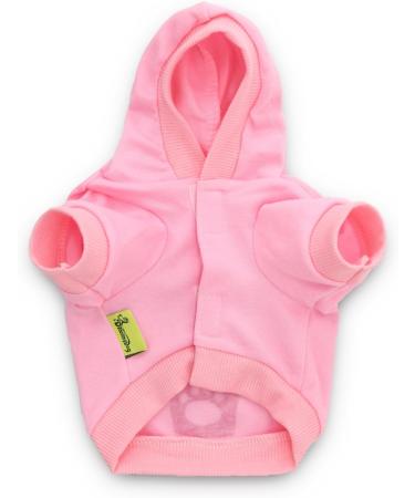 DroolingDog Princess Girl Dog Sweatshirts Puppy Hoodie Girls Dog Hoodies Crown Girl Dog Clothes Small Dog Girl Clothes Large (8.8lb-13.2lb) Pink - Buy Online on GoSupps.com