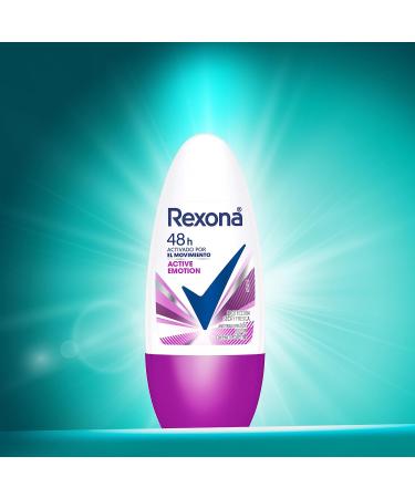 REXONA Antitranspirante Roll On para Dama - Active Emotion 50 ml | Env o Internacional - Buy Online on GoSupps.com