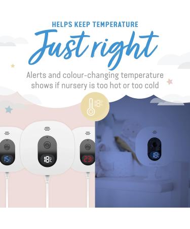 Angelcare AC527 3-in-1 Sensasure Baby Movement Monitor with Video - White - Buy Online on GoSupps.com