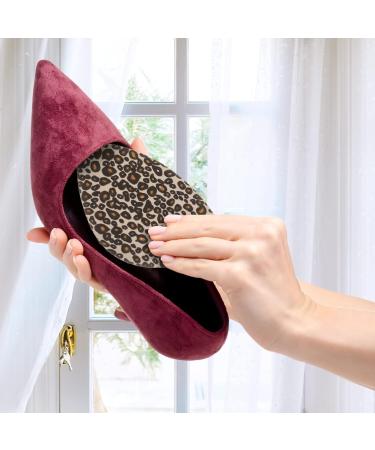 Foot Support Pad - Non-Slip Heel Pad for Comfort | Miss Leopard | 9x5.8cm Polyurethane Sponge - Buy Online on GoSupps.com