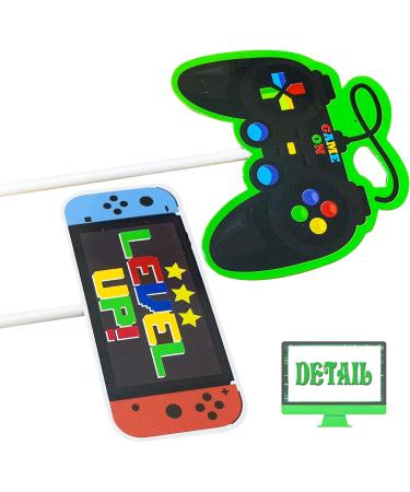 umoni 36Pcs Game Party Cupcake Toppers Video Game Cupcake Picks Game Console Birthday Party Decoration Game On Cake Decorations for Game Theme Baby Shower Supplies(Green) - Buy Online on GoSupps.com