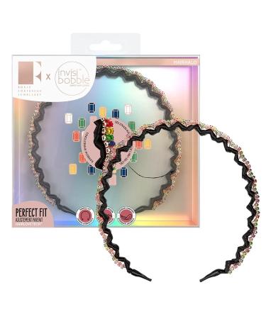 Invisibobble hairhalo "trendy treasure" hair ripe I 1x adjustable hair ripe crystal stone colored girls & women i hair -friendly & comfortable i limited collection rosie fortescue