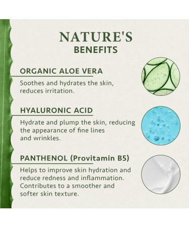 Organic Aloe Vera Gel with Hyaluronic Acid - 200ml | Hydrating Skincare for Glowing Skin and Hair | Vegan Formula by Satin Naturel - Buy Online on GoSupps.com
